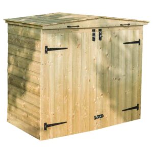 Rowlinson Timber Apex Double Bin Store