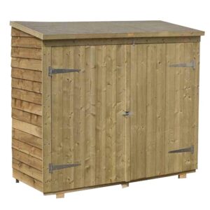 Rowlinson Timber 6'x3' Bicycle Wallstore Overlap Shed