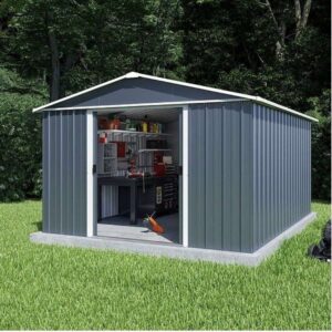 Yardmaster 10' x 13' Castleton Apex Metal Shed - Anthracite