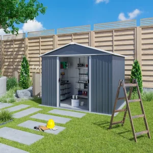 Yardmaster 10' x 8' Castleton Apex Metal Shed - Anthracite