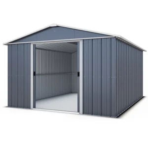 Yardmaster 10' x 8' Castleton Apex Metal Shed - Anthracite