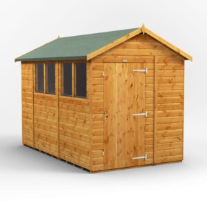 Power 10'x6' Tongue and Groove Timber Apex Shed (window or windowless) (single or double door)