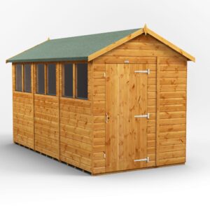 Power 12'x6' Tongue and Groove Timber Apex Shed (window or windowless) (single or double door)