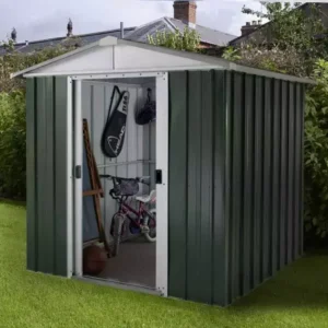 Yardmaster 6' x 4'5" Apex Metal Shed - Emerald