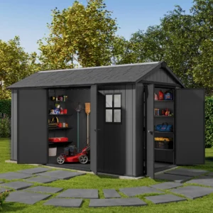 Keter 13'x 7.5' Newton Plus Plastic Shed - Dual Entry