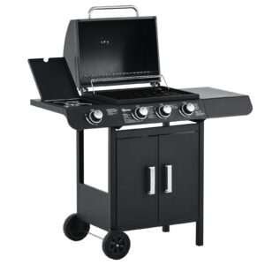Outsunny 3+1 Gas Barbecue Grill