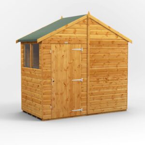 Power 4'x8' Tongue and Groove Timber Apex Shed (window or windowless) (single or double door)