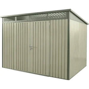 Hex Living Hixon 10'x8' Heavy Duty Metal Shed - Sage Green