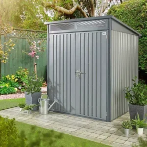Hex Living Hixon 6'x6' Heavy Duty Metal Shed - Grey