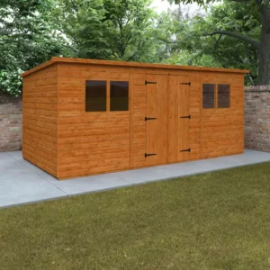 Pro-Tect Timber 16’x8′ Workman Pent Workshop Shed