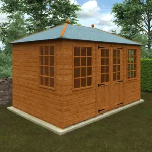 Pro-Tect Timber 12'x8' Georgian Pyramid Shiplap Summerhouse