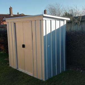 Yardmaster 6' x 4' Pent Metal Shed - Silver