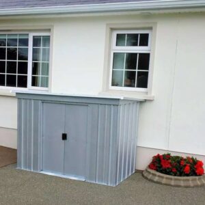 Yardmaster 6' x 4' Pent Metal Shed - Silver