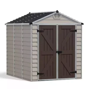 Palram 6x8 Canopia Skylight Plastic Apex Shed - Tan