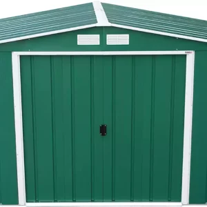 Duramax Eco 10x8 Metal Apex Garden Shed - Green