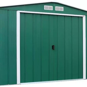 Sapphire 10x8 Metal Apex Garden Shed  - Green