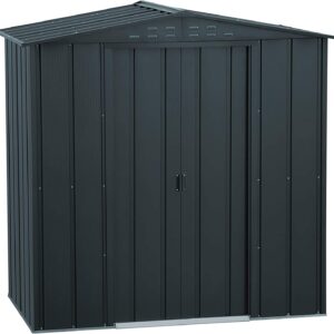 Sapphire 6x4 Top Metal Apex Garden Shed - Anthracite