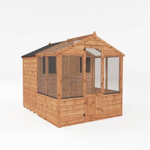 Mercia 8'x6' Traditional Apex Greenhouse Combi Shed