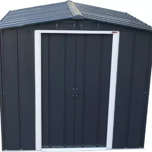 Duramax Eco 6x6 Metal Apex Garden Shed - Grey