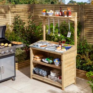 Rowlinson Garden Timber Barbecue Servery