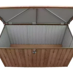Duramax Eco Metal Cushion Storage Box 6x3 Woodgrain