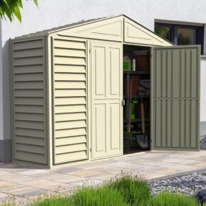 Duramax SidePro Vinyl 10.5'x3' Apex Shed