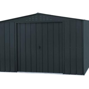 Duramax 10x8 Top Metal Apex Garden Shed -Anthracite