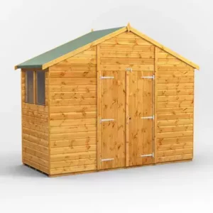 Power 4'x10' Tongue and Groove Timber Apex Shed (window or windowless) (single or double door)