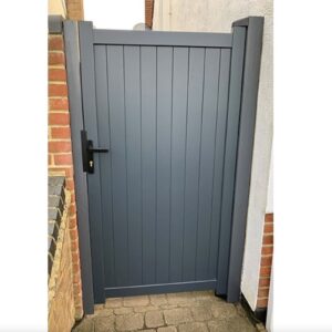 Readymade - Vertical Pedestrian Gate 950mmx1800mm Black or Grey