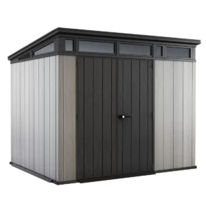 Keter 9'x 7' Artisan Heavy Duty Plastic Pent Shed - Grey