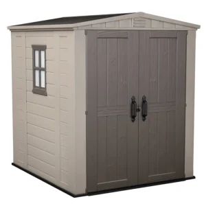 Keter 6'x6' Factor Heavy Duty Plastic Garden Shed - Beige