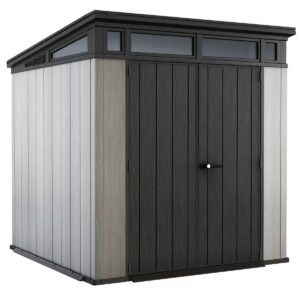 Keter 7'x 7' Artisan Heavy Duty Plastic Pent Shed - Grey