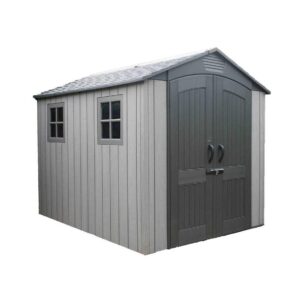 Lifetime 7x9.5 Heavy Duty Plastic Shed - Rough Cut Grey X