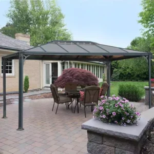 Palram -Canopia 10' x 14' Martinique 4300 Gazebo - Grey Bronze
