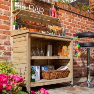 Rowlinson Garden Timber Mini Bar