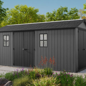 Keter 17'x 7.5' Newton Plus Plastic Shed - Dual Entry