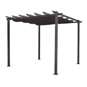 Rowlinson Metal Latina 3m x 3m Grey Canopy
