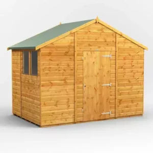 Power 6'x10' Tongue and Groove Timber Apex Shed (window or windowless) (single or double door)