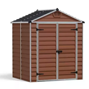 Palram 6x5 Canopia Skylight Plastic Apex Shed - Amber