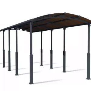 Palram - Canopia 12' x 35' Aluminium Carport 10600- Alpine Grey