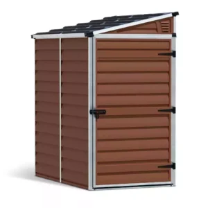 Palram 4x6 Canopia Skylight Lean-To Plastic Pent Shed - Amber