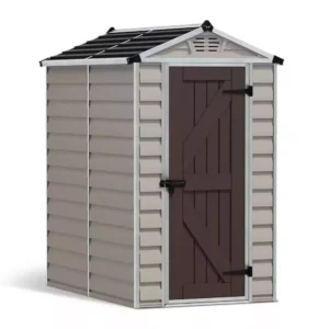 Palram 4x6 Canopia Skylight Plastic Apex Shed - Tan