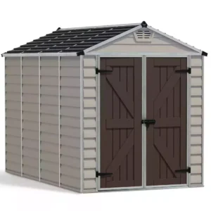 Palram 6x10 Canopia Skylight Plastic Apex Shed - Tan