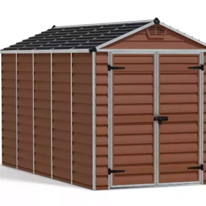 Palram 6x12 Canopia Skylight Plastic Apex Shed - Amber