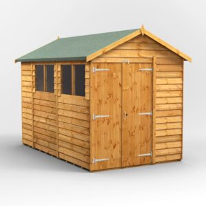 Power 10'x6' Overlap Timber Apex Shed (window or windowless) (single or double door)