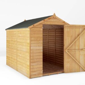 Mercia 8x6 Overlap Apex Timber Shed - Windowless Single Door