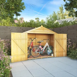 Mercia 3'x7' Overlap Timber Apex Bike Storage Shed