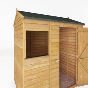 Mercia 6x4 Overlap Reverse Apex Timber Shed