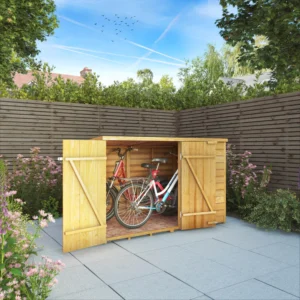 Mercia 4'x6' Overlap Timber Pent Bike Storage Shed