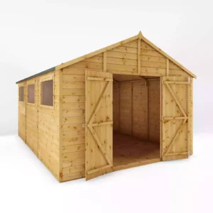 Mercia 15'x 10' Premium Shiplap Timber Apex Workshop